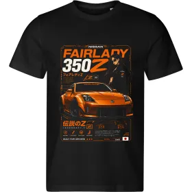 Pánské tričko Nissan Fairlady 350Z – Orange Anime