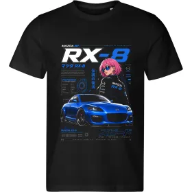 Pánské tričko Mazda RX-8 – Rotary Anime