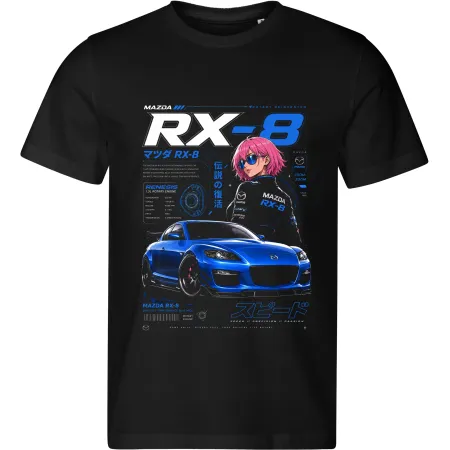 Pánské tričko Mazda RX-8 – Rotary Anime