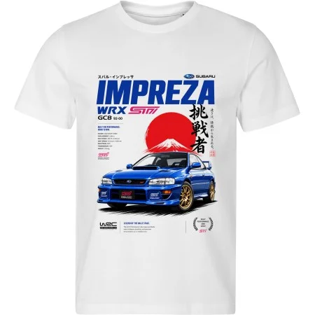 Bílé tričko Subaru Impreza WRX STI GC8 – Rally Legend
