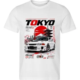 Bílé tričko Mitsubishi Lancer Evolution VI – Tokyo – The Spirit of Japan