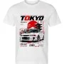 Bílé tričko Mitsubishi Lancer Evolution VI – Tokyo – The Spirit of Japan
