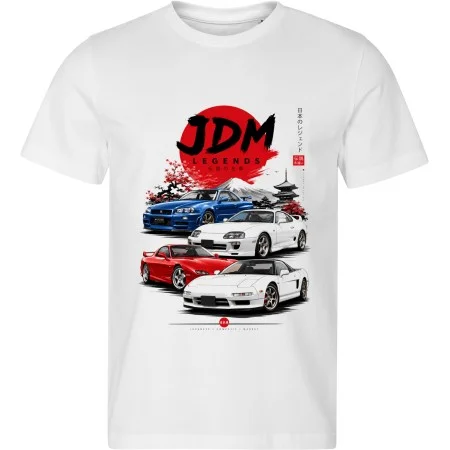 Bílé tričko JDM Legends – Skyline Supra RX-7 NSX