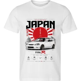 Bílé tričko Honda Civic Type R EK9 – Japan – Legends Never Die