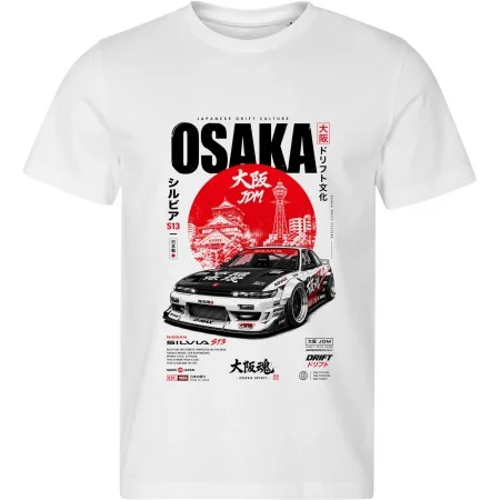 Bílé tričko Nissan Silvia S13 – Osaka JDM Drift Culture