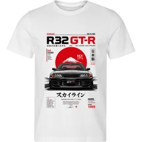 Bílé tričko Nissan Skyline GT-R R32 – The Legend Lives Forever