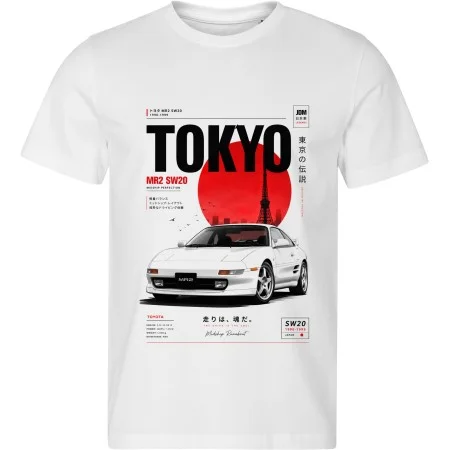 Bílé tričko Toyota MR2 SW20 – Tokyo – Midship Perfection