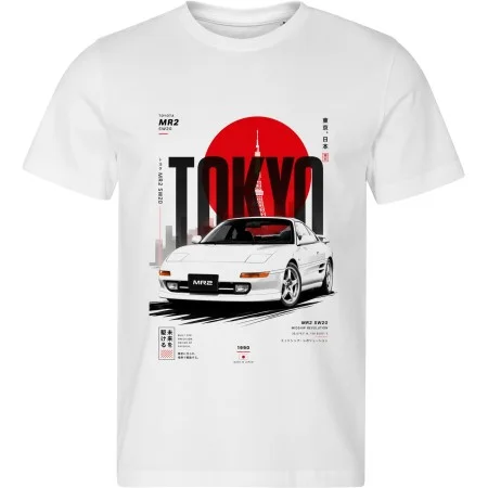 Bílé tričko Toyota MR2 SW20 – Tokyo – Midship Revolution