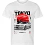 Bílé tričko Toyota Chaser JZX100 – Tokyo Street Racing – Built Not Bought