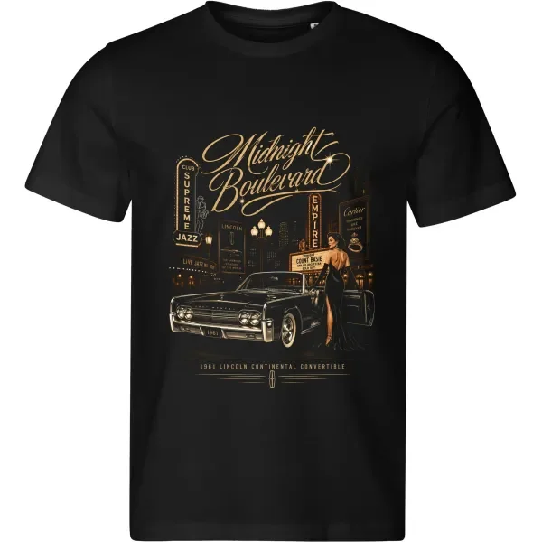 Pánské tričko Lincoln Continental Convertible 1961 – Midnight Boulevard