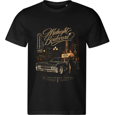 Pánské tričko Lincoln Continental Convertible 1961 – Midnight Boulevard
