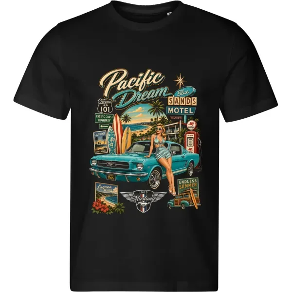 Pánské tričko Ford Mustang 1965 – Pacific Dream