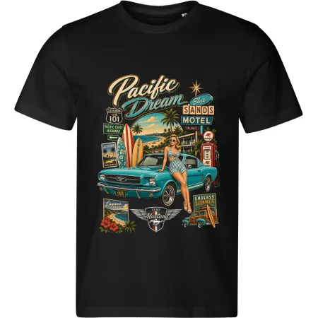 Pánské tričko Ford Mustang 1965 – Pacific Dream