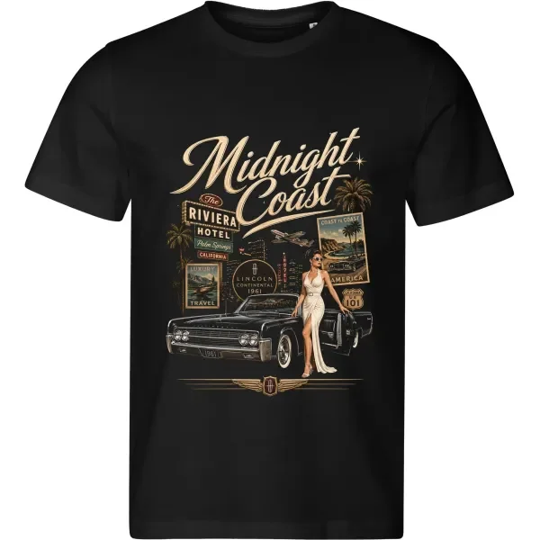 Pánské tričko Lincoln Continental 1961 – Midnight Coast