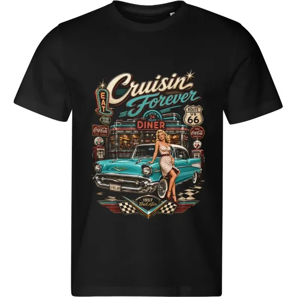 Pánské tričko Chevrolet Bel Air 1957 – Cruisin Forever