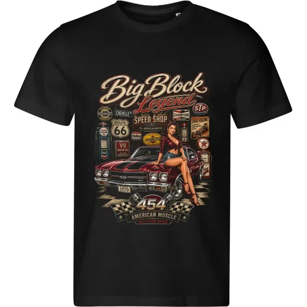 Pánské tričko Chevrolet Chevelle SS 454 1970 – Big Block Legend