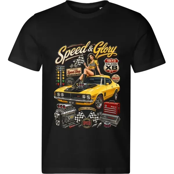 Pánské tričko Ford Falcon XB GT 1973 – Speed & Glory