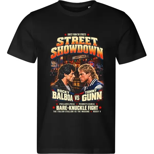 Pánské tričko Rocky V – Balboa vs. Tommy Gunn: Street Showdown