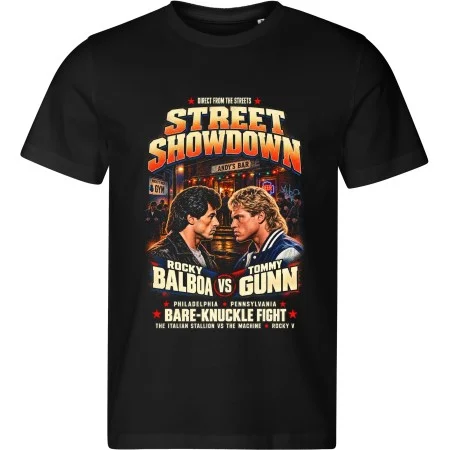 Pánské tričko Rocky V – Balboa vs. Tommy Gunn: Street Showdown