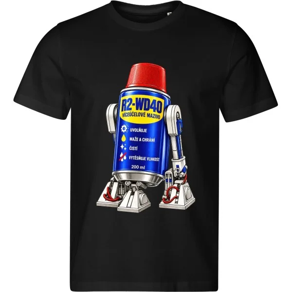 Pánské tričko R2-WD40 – Robotický multifunkční sprej