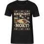 Dámské černé tričko Malfini 814 s vánočním motivem Pelíšky – Knedlíky? Noky!