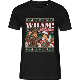 Dámské černé tričko s vánočním motivem WHAM! – Last Christmas