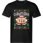 Pánské černé tričko s vánočním motivem Santa – All I Want for Christmas Is You