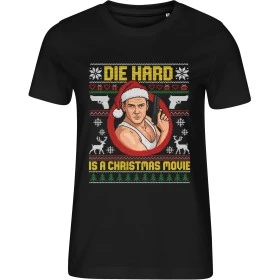 Dámské černé tričko s vánočním motivem Smrtonosná past – Die Hard Is a Christmas Movie