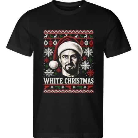 Pánské černé tričko s vánočním motivem Breaking Bad – Walter White White Christmas