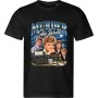 Pánské černé tričko s vánočním motivem To je vražda, napsala – Jessica Fletcher retro koláž