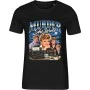 Dámské černé tričko s vánočním motivem To je vražda, napsala – Jessica Fletcher retro koláž