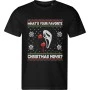 Pánské černé tričko s vánočním motivem Vřískot – What’s Your Favorite Christmas Movie?