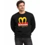 Mikina bez kapuce McDowell’s – černá – Cesta do Ameriky – černá, přední pohled