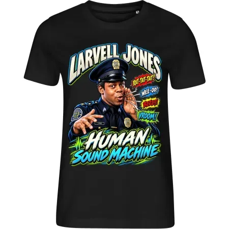 Dámské tričko Policejní akademie – Larvell Jones – The Human Sound Machine