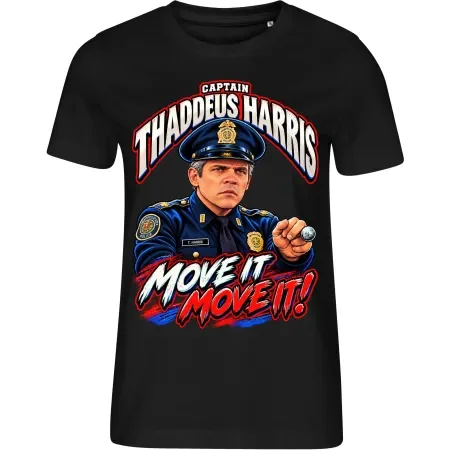 Dámské tričko Policejní akademie – Captain Harris – Move It! Move It!