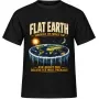 Unisex tričko JustATees – Flat Earth – okraj příběhu – samostatné tričko
