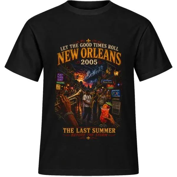 Unisex tričko JustATees – New Orleans – Last Summer – samostatné tričko