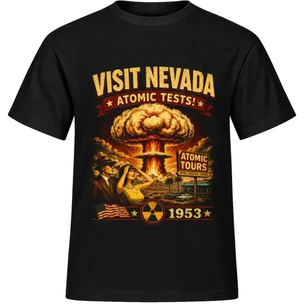 Unisex tričko JustATees – Nevada Atomic Tours 1953 – samostatné tričko