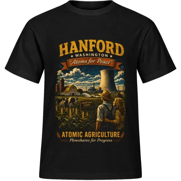 Unisex tričko JustATees – Hanford – Atoms for Peace – samostatné tričko