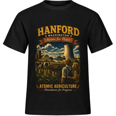Unisex tričko JustATees – Hanford – Atoms for Peace – samostatné tričko
