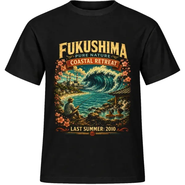Unisex tričko JustATees – Fukushima – Last Summer 2010 – samostatné tričko