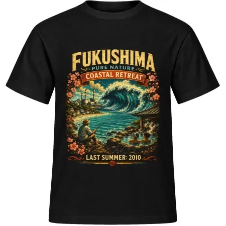 Unisex tričko JustATees – Fukushima – Last Summer 2010 – samostatné tričko