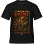 Unisex tričko JustATees – Dinosaur Exit – Extinction Level Event – samostatné tričko