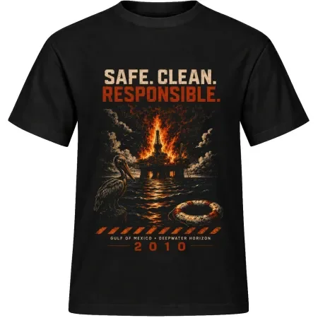 Unisex tričko JustATees – Deepwater Horizon – Gulf postcard – samostatné tričko