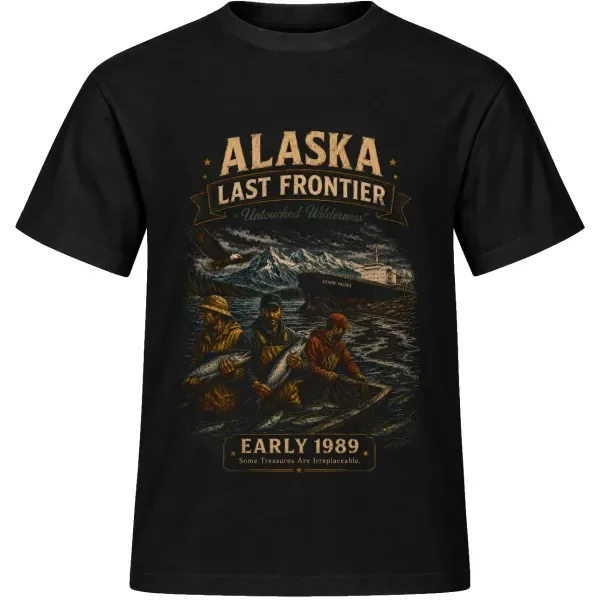Unisex tričko JustATees – Alaska – Untouched Wilderness – samostatné tričko