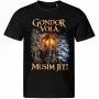 Pánské tričko Pán prstenů – Gondor volá, musím jít! – černé tričko