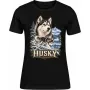Dámské tričko Husky – ve svém živlu – detail trička