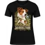 Dámské tričko Jack Russell teriér – ve svém živlu – detail trička