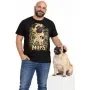 Pánské tričko Mops – ve svém živlu – člověk se psem