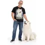 Pánské tričko Samojed – ve svém živlu – člověk se psem
